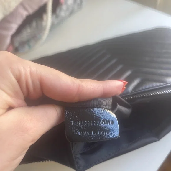 YSL Monogram Small Black Leather Pouch - Picture 7 of 9